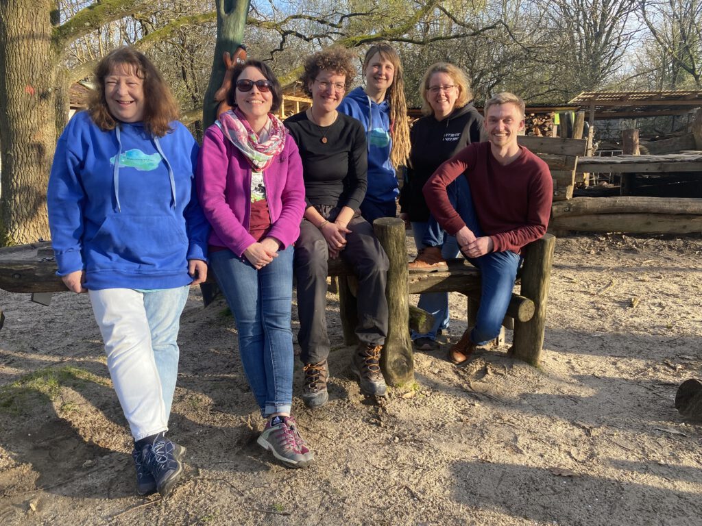 Birgit, Simone, Leo, Lione, Bärbel und Eric