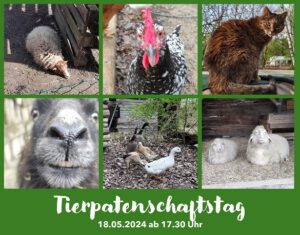 Read more about the article Tierpatenschaftstag am 18.05. ab 17.30 Uhr