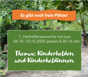 Mehr über den Artikel erfahren Freie Plätze in der ersten Herbstferienspielwoche!
